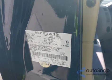 2010 Ford Escape Xlt из США, поврежденный, VIN 1FMCU9D74AKA68896